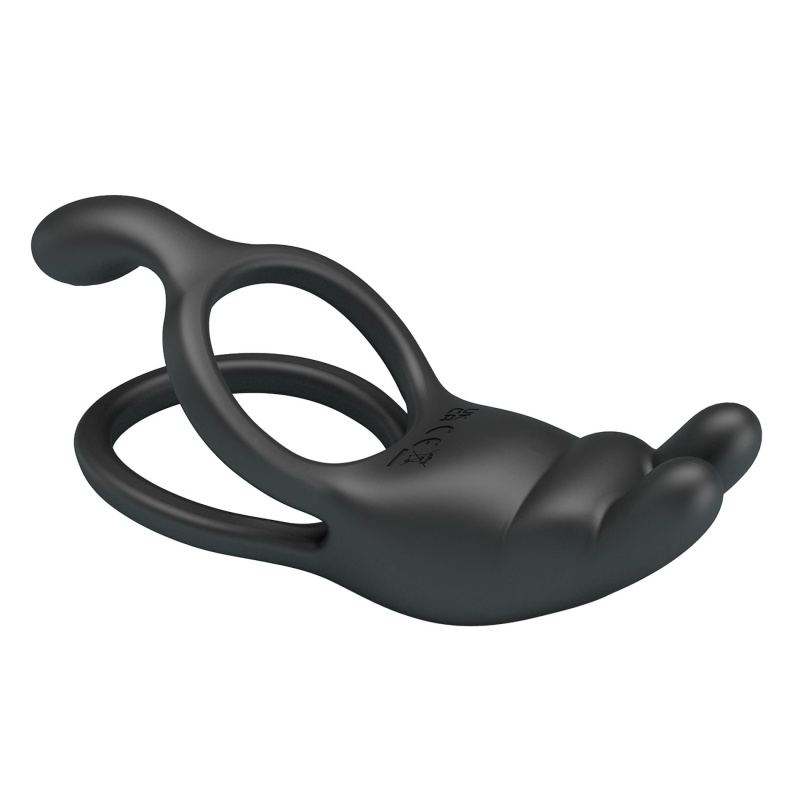Wibrujący pierścień SETH - 7 funkcji, 14×8×4,5 cm - 6