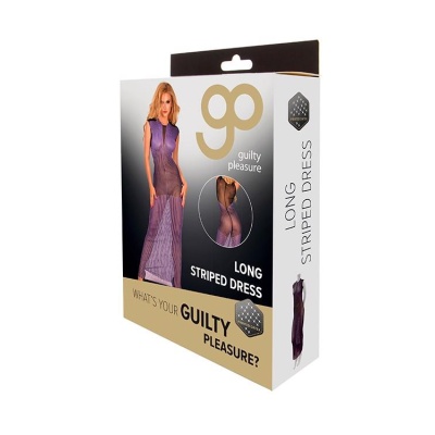 GP PRINTED DATEX LONG STRIPED DRESS - 1