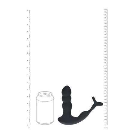 Stymulator prostaty Levelz Dual Vibrating - rotująca głowica, dwa silniki i pierścień na penisa i jądra, 10 cm - 8