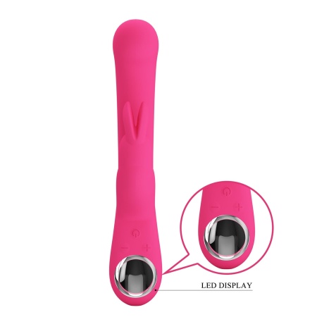 Wibrator króliczek Lamar Pink - 10 funkcji wibracji, 9 poziomów prędkości, podwójna stymulacja punktu G i łechtaczki - 3