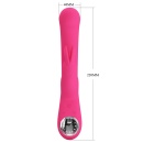 Wibrator króliczek Lamar Pink - 10 funkcji wibracji, 9 poziomów prędkości, podwójna stymulacja punktu G i łechtaczki - 11