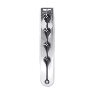 Silicone Waterdrop Anal Balls - XXL - 60mm - Black - 1 2