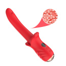 Wibrator Giant Tongue z 9 trybami wibracji i wyświetlaczem LED, długość 18,3 cm, średnica 3,1-4 cm, silikon medyczny - 4