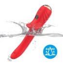 Wibrator Giant Tongue z 9 trybami wibracji i wyświetlaczem LED, długość 18,3 cm, średnica 3,1-4 cm, silikon medyczny - 7