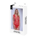 BACI CORSET FRONT LACE MINI DRESS RED, OS - 1