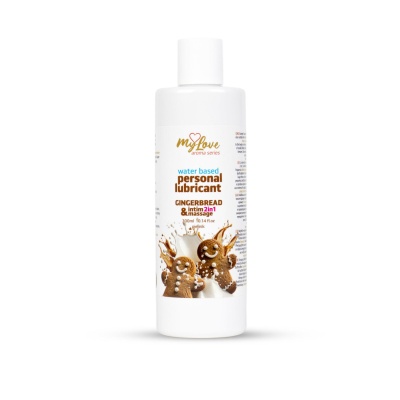 Lubrykant i żel do masażu 2w1 Aroma Series Gingerbread 300 ml biało-brązowy - 1