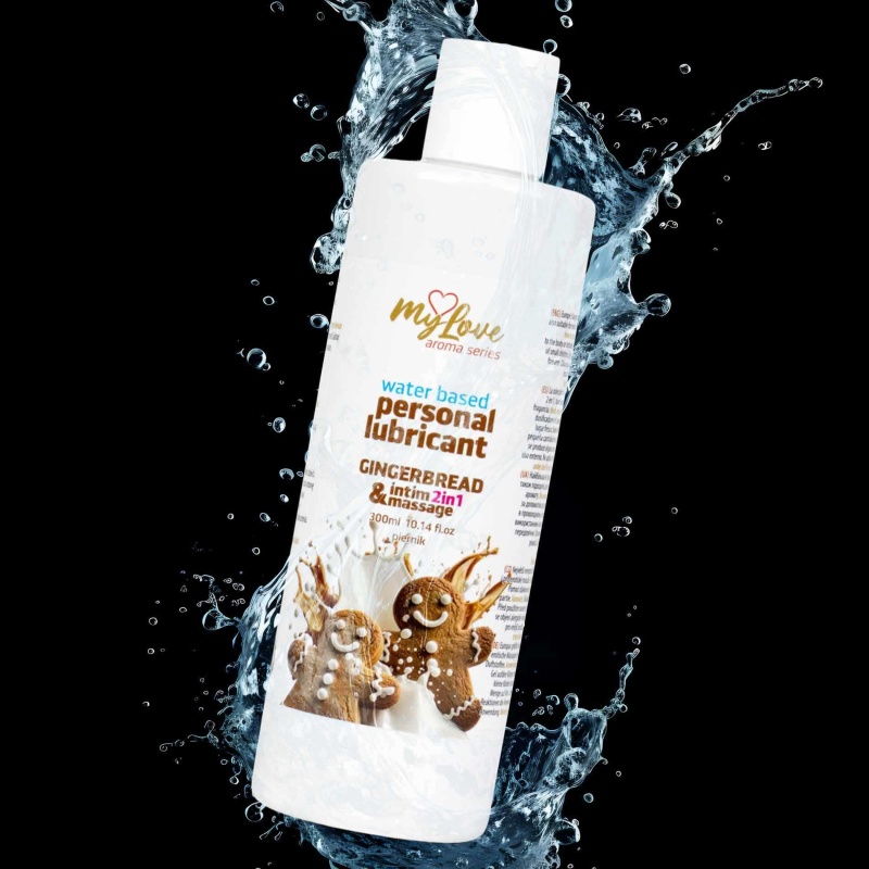Lubrykant i żel do masażu 2w1 Aroma Series Gingerbread 300 ml biało-brązowy - 4