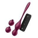 Kulki miłości Love Birds Vary Connect App - wibrujące, 3 wymienne obciążniki 29/35/43 g, długość 22,2 cm - 1
