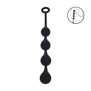 Kulki analne Waterdrop M - 4 kule na elastycznym trzonie z pętlą chwytną, długość insertowana 30 cm - 2