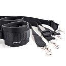 Zestaw do krępowania FFS Cuff & Tether Set Black – regulowane mankiety na rzepy z linami i karabińczykami na nadgarstki i kostki - 4