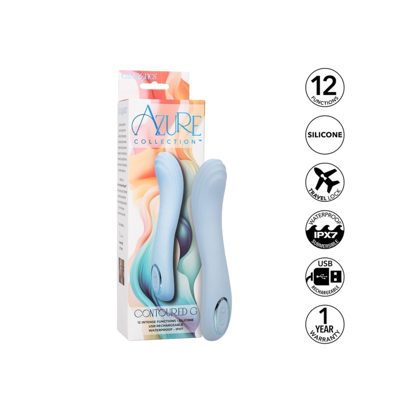 Wibrator Contoured G z teksturowaną końcówką, długość 22,75 cm - 6