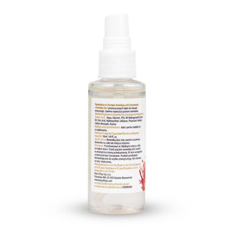 Lubrykant intymny i do masażu 2w1 Aroma Series Strawberry 50 ml - 4