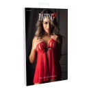 Peek-a-boo Ruffle Babydoll Red - 8