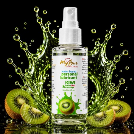 Żel intymny i do masażu Aroma Series 2w1 Kiwi 50 ml - 2