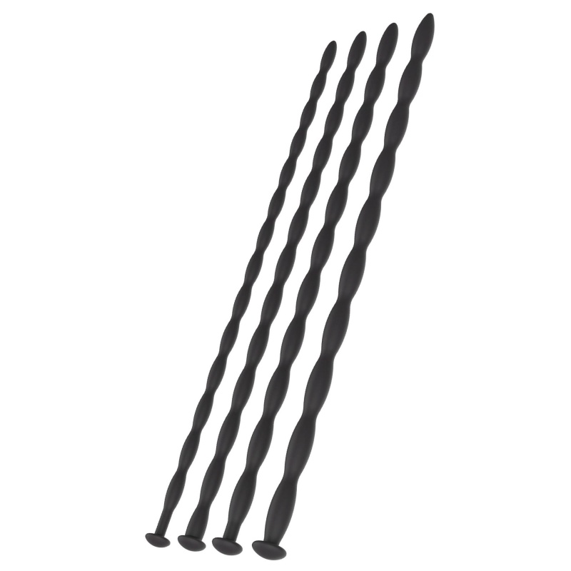 Zestaw dilatorów do cewki moczowej Penis Dilator Set Large – silikonowe spirale 30 cm - 4