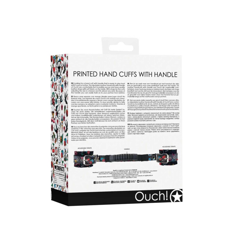 Printed Handcuffs with Handle - 3