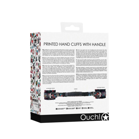 Printed Handcuffs with Handle - 3