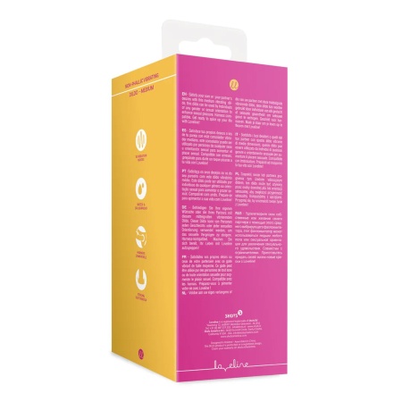 Non-Phallic Vibrating Dildo - Medium - Powerful Pink - 3