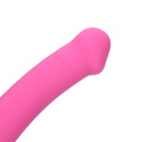 Non-Phallic Vibrating Dildo - Medium - Powerful Pink - 7