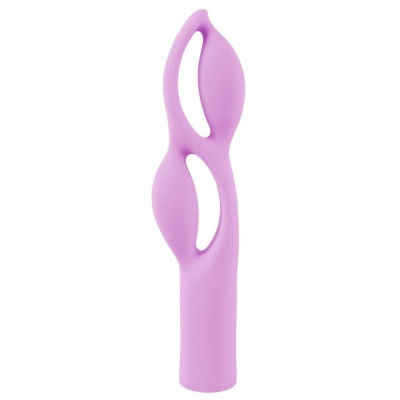 Wibrator Fabulous Purple - dwa silniki, 12 trybów, długość całkowita 24,8 cm - 1 2