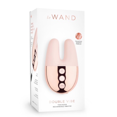 Wibrator podwójny Double Vibe z dwoma niezależnymi silnikami w elastycznych ramionach, 8,4 × 5,4 cm - 1