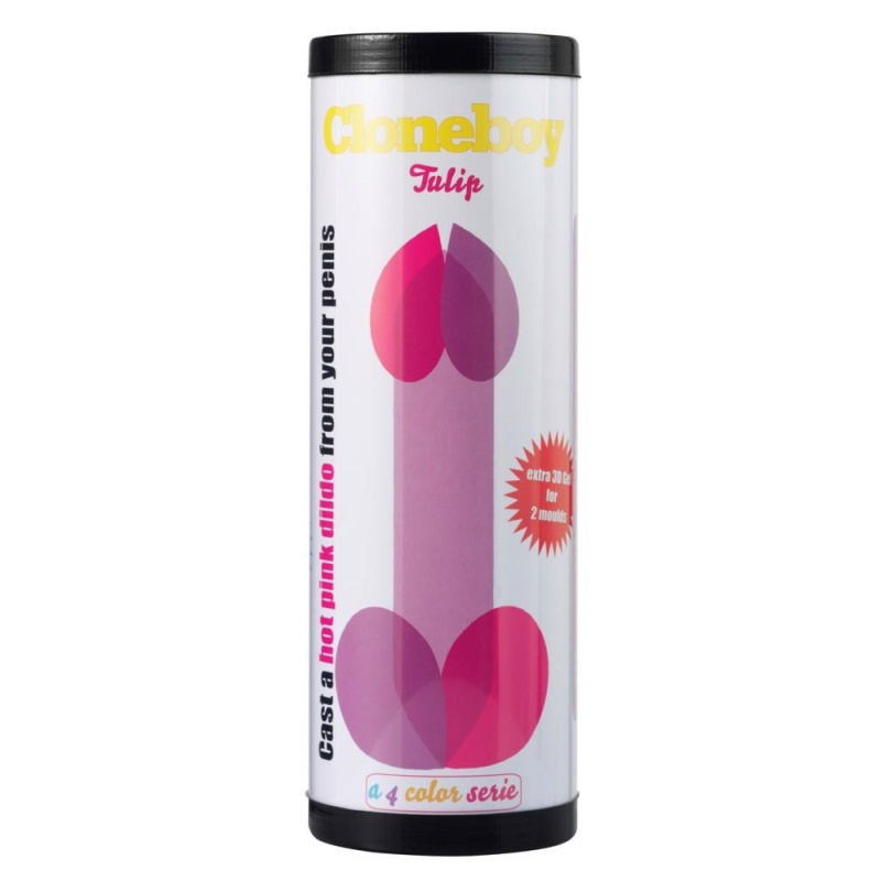 Zestaw do odciskania prącia Dildo Hot Pink — silikon medyczny, wycisk do 20 cm długości i Ø 4 cm - 1