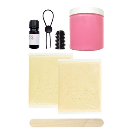 Zestaw do odciskania prącia Dildo Hot Pink — silikon medyczny, wycisk do 20 cm długości i Ø 4 cm - 3