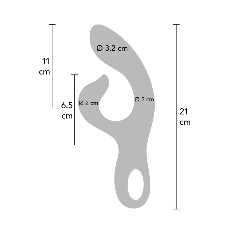 Wibrator Endless Orgasm 21 cm z podwójną stymulacją - 13