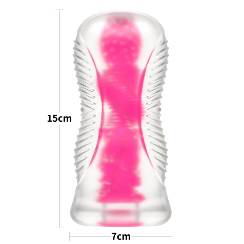Masturbator Pink Glow 15x7 cm – świecący w ciemności - 2