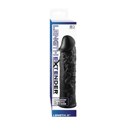 LENGTH EXTENDER SLEEVE 6INCH BLACK - 1