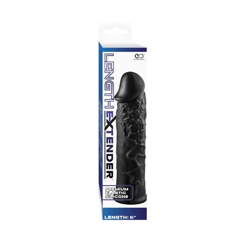 LENGTH EXTENDER SLEEVE 6INCH BLACK - 1