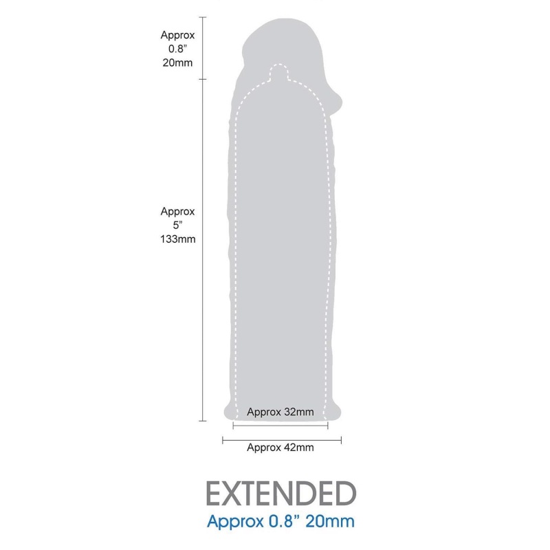LENGTH EXTENDER SLEEVE 6INCH BLACK - 3