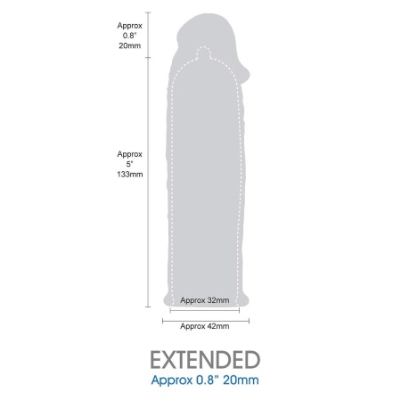 LENGTH EXTENDER SLEEVE 6INCH BLACK - 3
