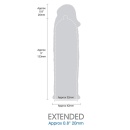 LENGTH EXTENDER SLEEVE 6INCH BLACK - 3