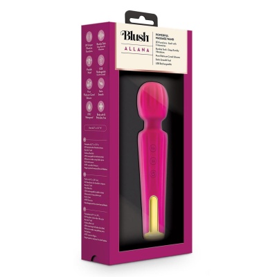 Masażer różdżkowy Allana Velvet z elastyczną główką 16,5 cm - 1 2