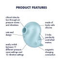 Stymulator bezdotykowy Satisfyer Sassy Seal - fale ciśnienia i wibracje, długość 9,7 cm - 6