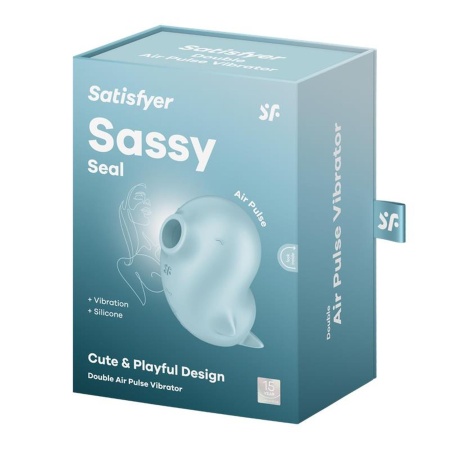 Stymulator bezdotykowy Satisfyer Sassy Seal - fale ciśnienia i wibracje, długość 9,7 cm - 7