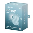 Stymulator bezdotykowy Satisfyer Sassy Seal - fale ciśnienia i wibracje, długość 9,7 cm - 7