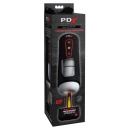 Masturbator Milk Me Hotter Black – automatyczne wibracje, ruch posuwisto-zwrotny, podgrzewanie, długość 24,8 cm - 1