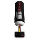 Masturbator Milk Me Hotter Black – automatyczne wibracje, ruch posuwisto-zwrotny, podgrzewanie, długość 24,8 cm - 2
