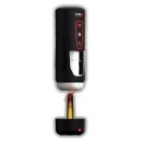 Masturbator Milk Me Hotter Black – automatyczne wibracje, ruch posuwisto-zwrotny, podgrzewanie, długość 24,8 cm - 3