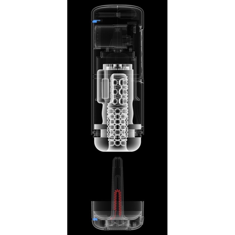 Masturbator Milk Me Hotter Black – automatyczne wibracje, ruch posuwisto-zwrotny, podgrzewanie, długość 24,8 cm - 5