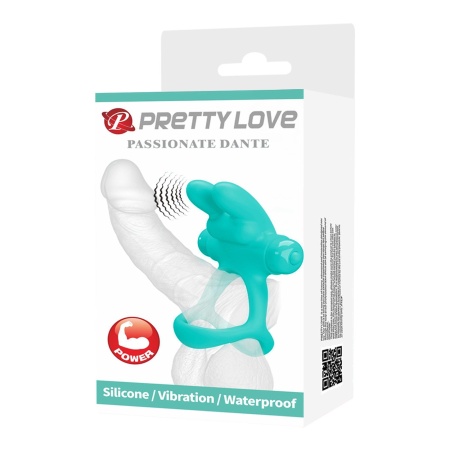 Wibrujący pierścień na penisa Passionate Dante z 10 trybami - elastyczny silikon, wodoodporny, średnica 4 cm - 11