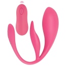 Stymulator łechtaczkowo-pochwowy RC Double Pleasure – 2 silniki, 10 trybów, 26 cm - 2