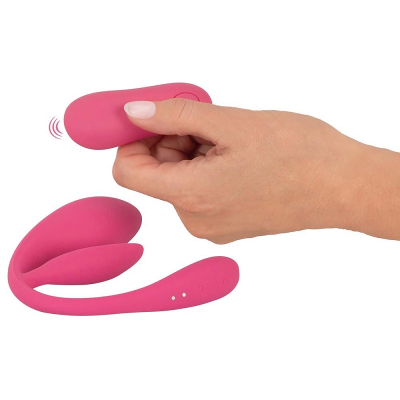 Stymulator łechtaczkowo-pochwowy RC Double Pleasure – 2 silniki, 10 trybów, 26 cm - 5