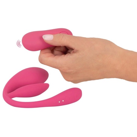 Stymulator łechtaczkowo-pochwowy RC Double Pleasure – 2 silniki, 10 trybów, 26 cm - 5