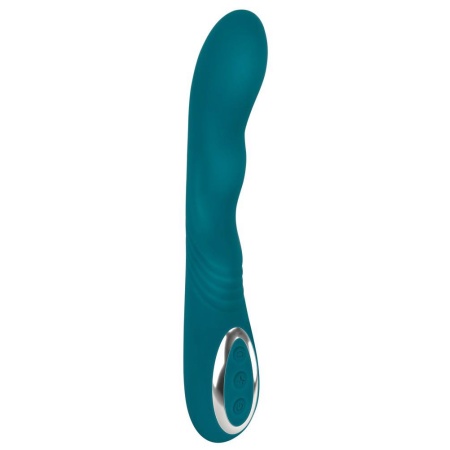 Wibrator rotacyjny Rotating G-Spot – zakrzywiona końcówka obrotowa z silikonu, 22,8 cm - 2