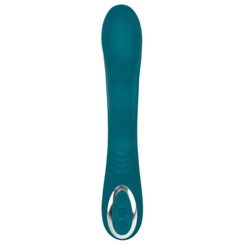 Wibrator rotacyjny Rotating G-Spot – zakrzywiona końcówka obrotowa z silikonu, 22,8 cm - 3