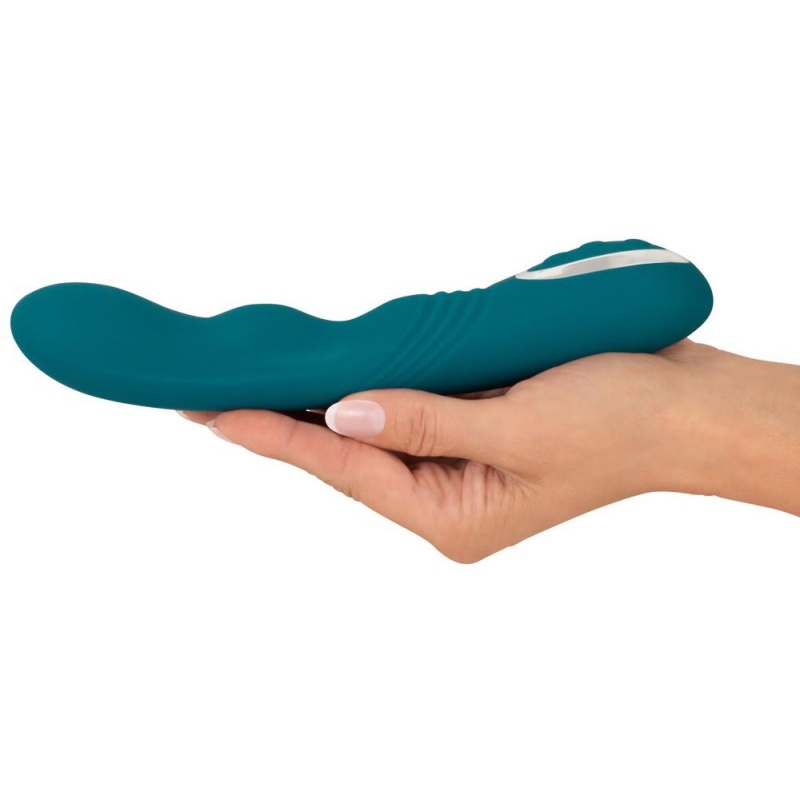Wibrator rotacyjny Rotating G-Spot – zakrzywiona końcówka obrotowa z silikonu, 22,8 cm - 7