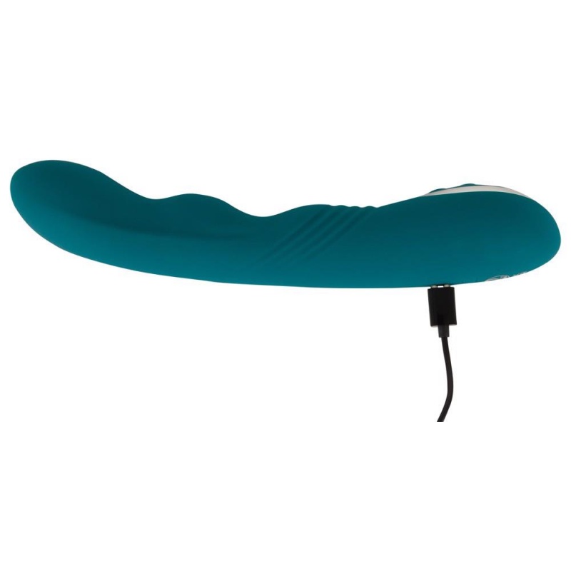 Wibrator rotacyjny Rotating G-Spot – zakrzywiona końcówka obrotowa z silikonu, 22,8 cm - 8